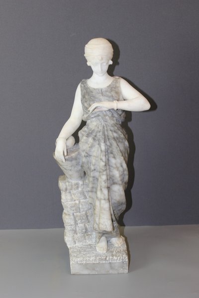 Scultura in alabastro, Donna con turbante di Corrini