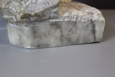Scultura in alabastro, Donna con turbante di Corrini