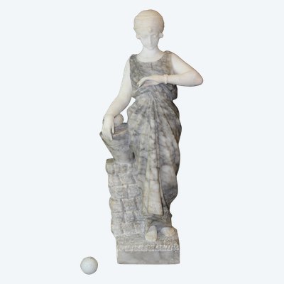 Scultura in alabastro, Donna con turbante di Corrini