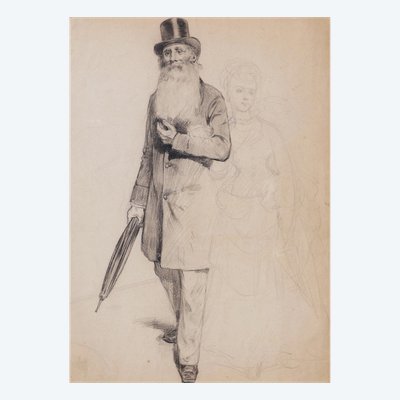 Adrien Emmanuel Marie, Jean Valjean And Cosette (les Misérables, Victor Hugo)