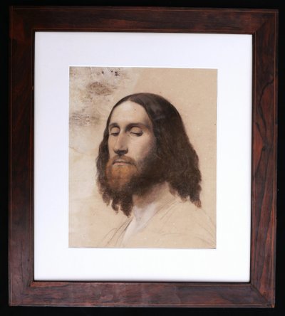 Auguste-Barthélémy GLAIZE, Face of Christ (preparatory for The Conversion of Magdalene)
