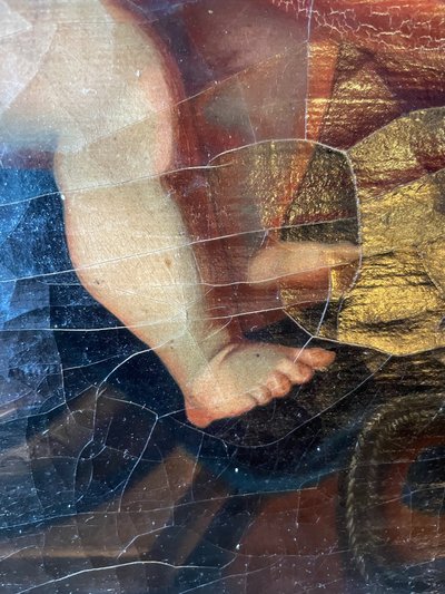 Huile sur Toile Religieux, 18ième siècle