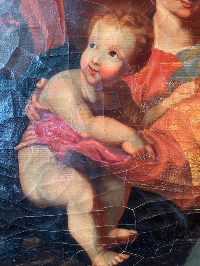 Huile sur Toile Religieux, 18ième siècle