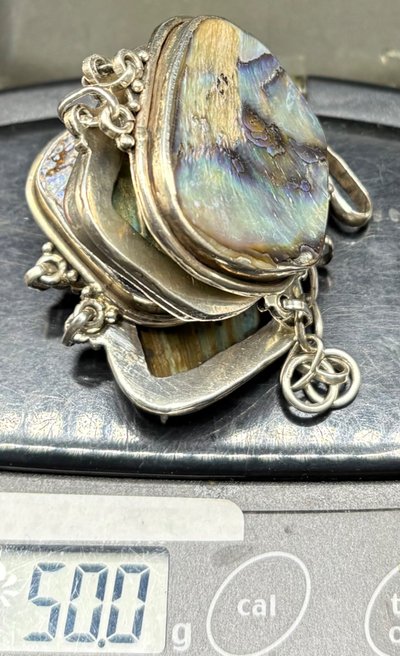 BRACELET ARGENT ET NACRE