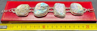 BRACELET ARGENT ET NACRE
