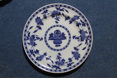 24 englische Steingutteller von Minton, Delfter Blau-Dekor, spätes 19. Jahrhundert