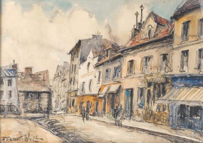 Frank Will (1900-1951) Montmartre Place du Tertre Aquarell, circa 1925-1930