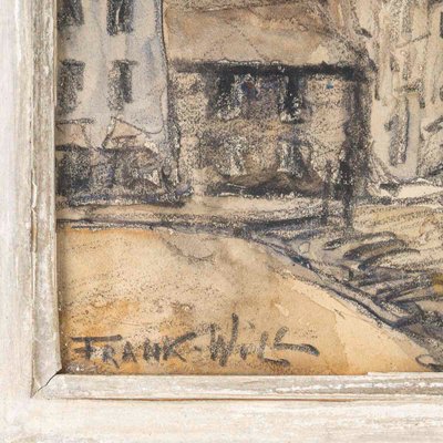 Frank Will (1900-1951) Montmartre Place du Tertre Aquarell, circa 1925-1930