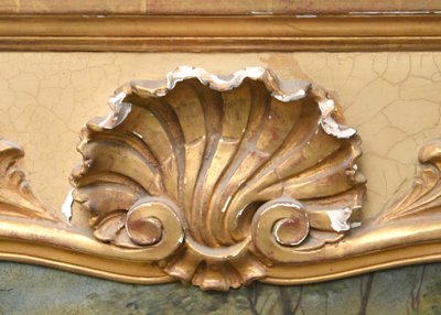 Trumeau decorated with a gallant scene after Boucher