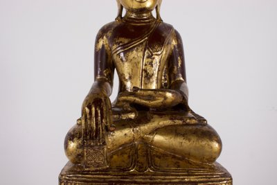 Buddha Maravijaya Konbaung birmano