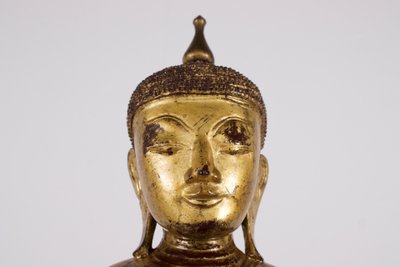 Buddha Maravijaya Konbaung birmano