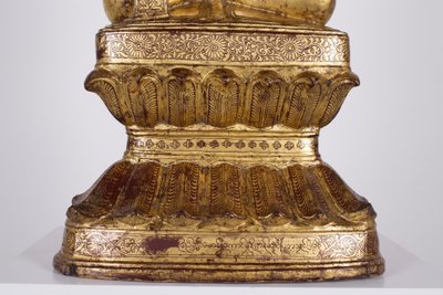 Buddha Maravijaya Konbaung birmano
