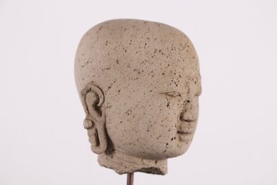 Tête de Bouddha en Tuf du Royaume Majapah