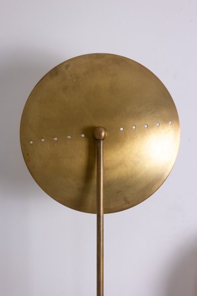 Contemporary 6-light wall sconce in patinated brass. LS6455808Z