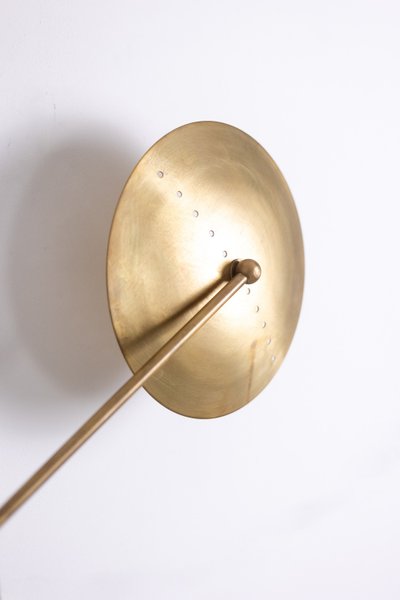 Contemporary 6-light wall sconce in patinated brass. LS6455808Z