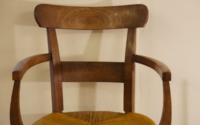 Fauteuil paille XIXème siècle