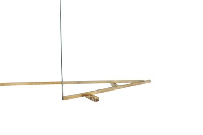 Jacques Adnet. Pare feu en verre et bronze. Années 1950.  LS6459259S
