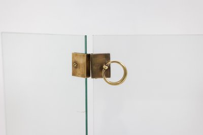 Jacques Adnet. Pare feu en verre et bronze. Années 1950.  LS6459259S