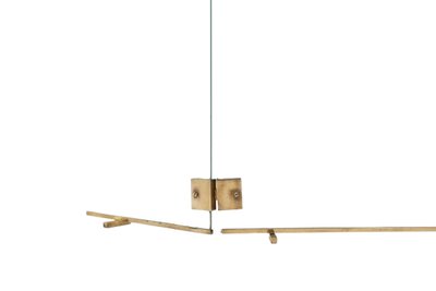 Jacques Adnet. Pare feu en verre et bronze. Années 1950.  LS6459259S