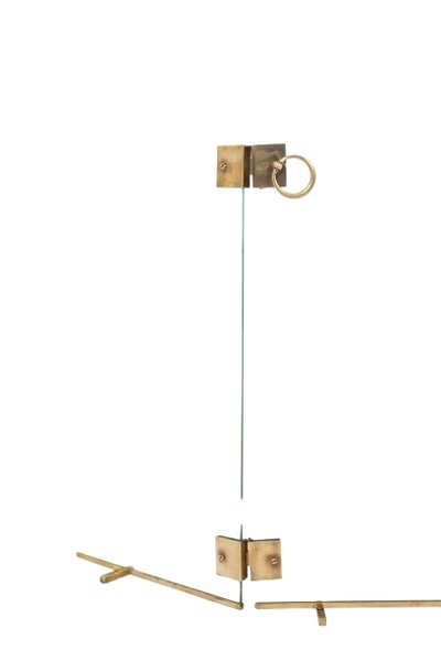 Jacques Adnet. Pare feu en verre et bronze. Années 1950.  LS6459259S