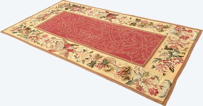 Fragment eines Aubusson-Wandteppichs aus dem 19. Jahrhundert, 280 x 150 cm