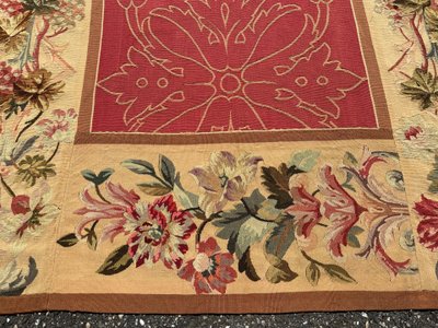 Fragment eines Aubusson-Wandteppichs aus dem 19. Jahrhundert, 280 x 150 cm