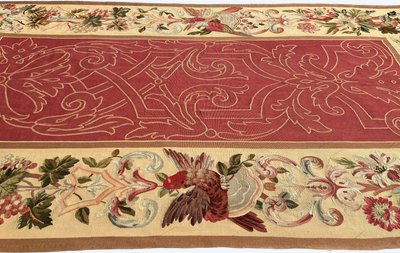 Fragment eines Aubusson-Wandteppichs aus dem 19. Jahrhundert, 280 x 150 cm
