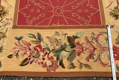 Fragment eines Aubusson-Wandteppichs aus dem 19. Jahrhundert, 280 x 150 cm