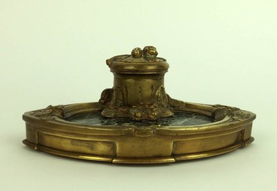 Bronze inkwell by Albert Marionnet