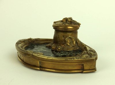 Bronze inkwell by Albert Marionnet