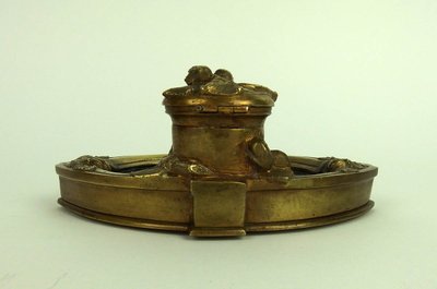 Bronze inkwell by Albert Marionnet