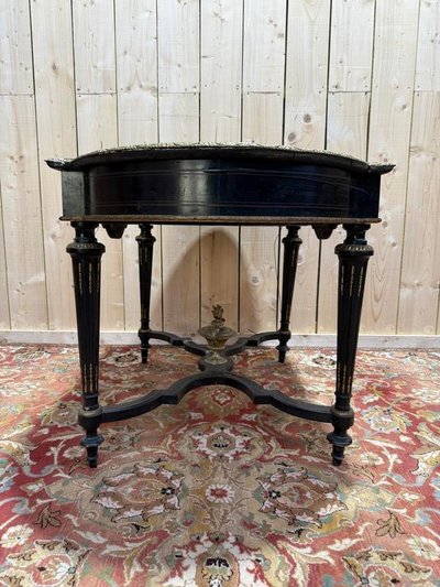 Bureau - Consile d'entrée époque Napoléon III en bois noirci 