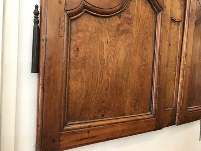 Coppia di porte antiche in legno da frutto della fine del XVIII secolo