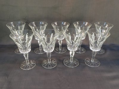 CRISTAL de SAINT-LOUIS 9 Wassergläser Modell CAMARGUE 17,3 cm