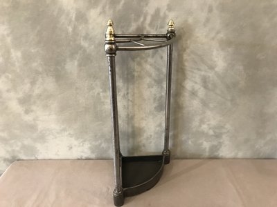 Porte parapluies ancien en fonte et laiton d'époque 19 ème 