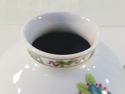 Vaso in porcellana HAVILAND LIMOGES con decoro floreale giapponese
