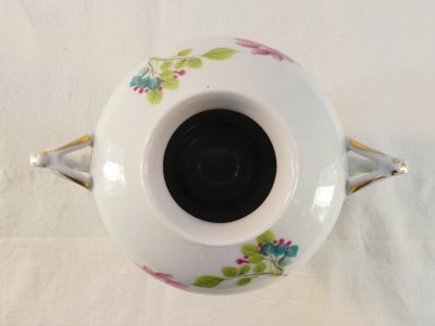 Vaso in porcellana HAVILAND LIMOGES con decoro floreale giapponese