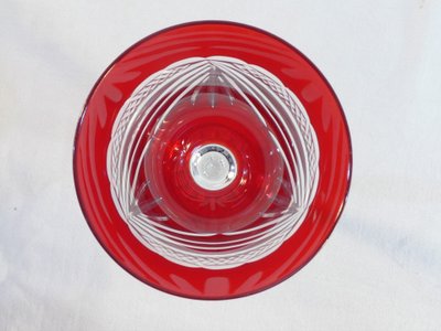 6 grandi bicchieri colorati CRISTALLERIE DE LORRAINE