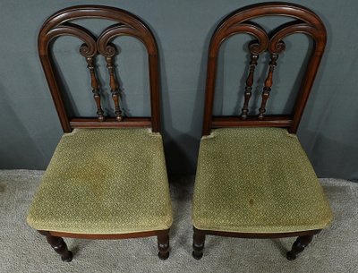 Paire de Chaises en Acajou, époque Restauration – 1ère partie XIXe
