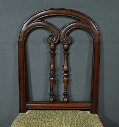 Paire de Chaises en Acajou, époque Restauration – 1ère partie XIXe