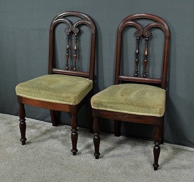Paire de Chaises en Acajou, époque Restauration – 1ère partie XIXe