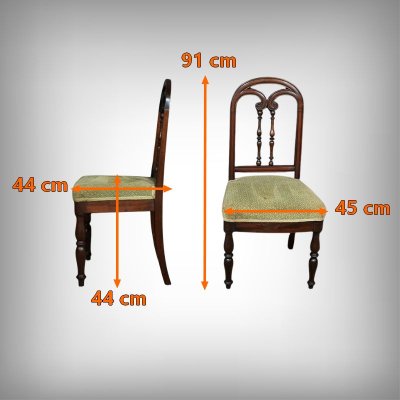 Paire de Chaises en Acajou, époque Restauration – 1ère partie XIXe
