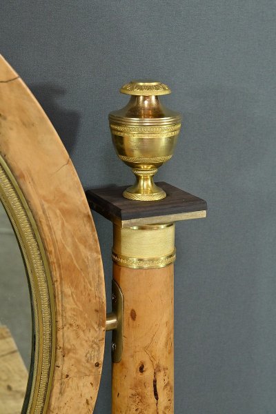 Coiffeuse en placage de Loupe d’Orme, époque Empire – Début XIXe