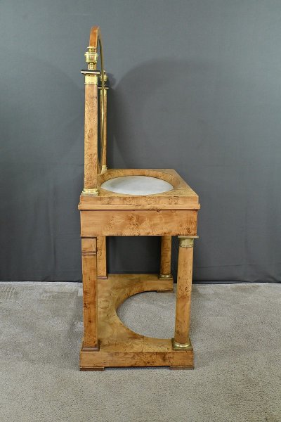 Coiffeuse en placage de Loupe d’Orme, époque Empire – Début XIXe