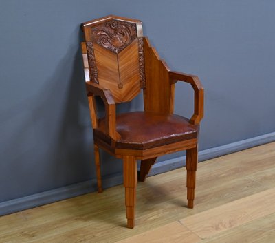 Set di 6 poltrone in palissandro, Art Déco – 1910
