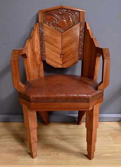 Set di 6 poltrone in palissandro, Art Déco – 1910