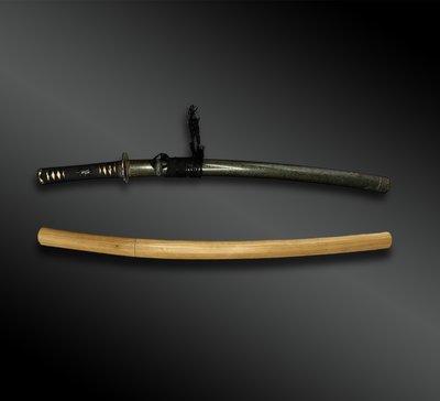SABER called Wakizashi signed Echigo no kami Kanesada in shirasaya with koshirae - Japan - 17th century