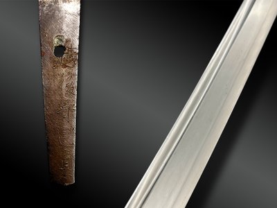 SABER called Wakizashi signed Echigo no kami Kanesada in shirasaya with koshirae - Japan - 17th century