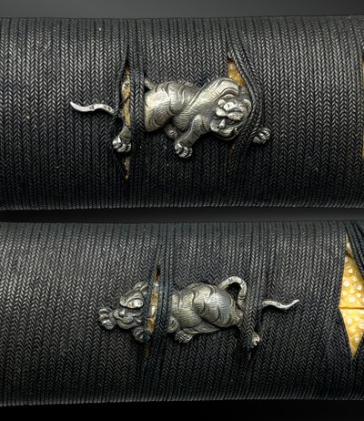 SABER called Wakizashi signed Echigo no kami Kanesada in shirasaya with koshirae - Japan - 17th century