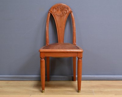 Set of 4 stained beech chairs, Art Deco – 1910
